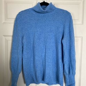J Crew Light Blue Turtleneck Sweater